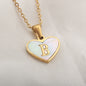 26 Letter Heart-Shaped Necklace