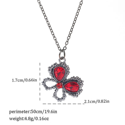 Gothic Spider, Bat, Cross, Skull, and Heart Pendant Necklaces