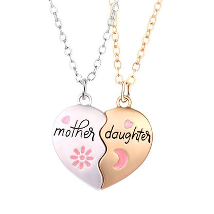 Mother Daughter Necklace Set 2 Pcs