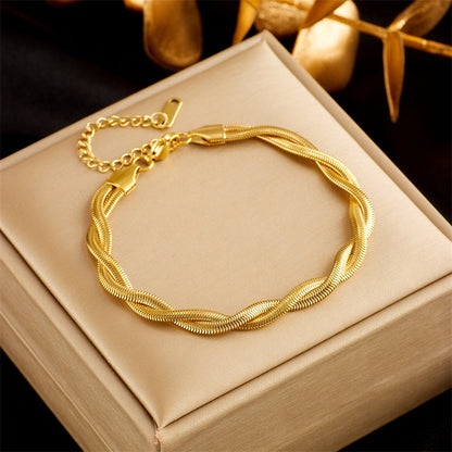 Double Layer Bracelet Gold