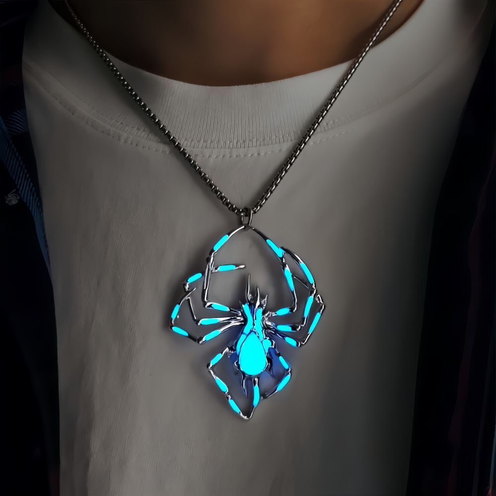 Luminous Spider Necklace