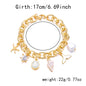 Starfish Pearl Shell Fishtail Multi-Pendant Necklace & Bracelet Set