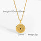 Women's Vintage Heart Circle Chain Necklace