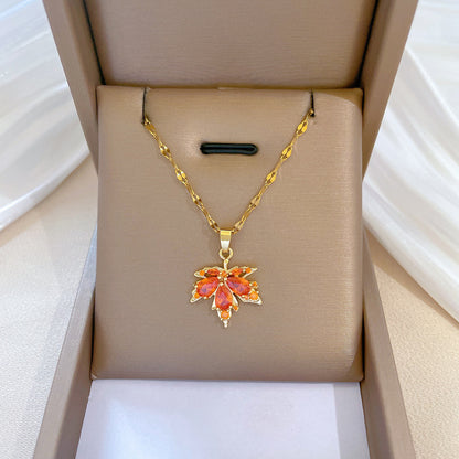 Maple Leaf Necklace