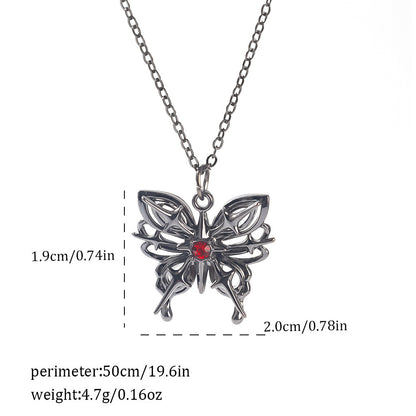 Gothic Spider, Bat, Cross, Skull, and Heart Pendant Necklaces