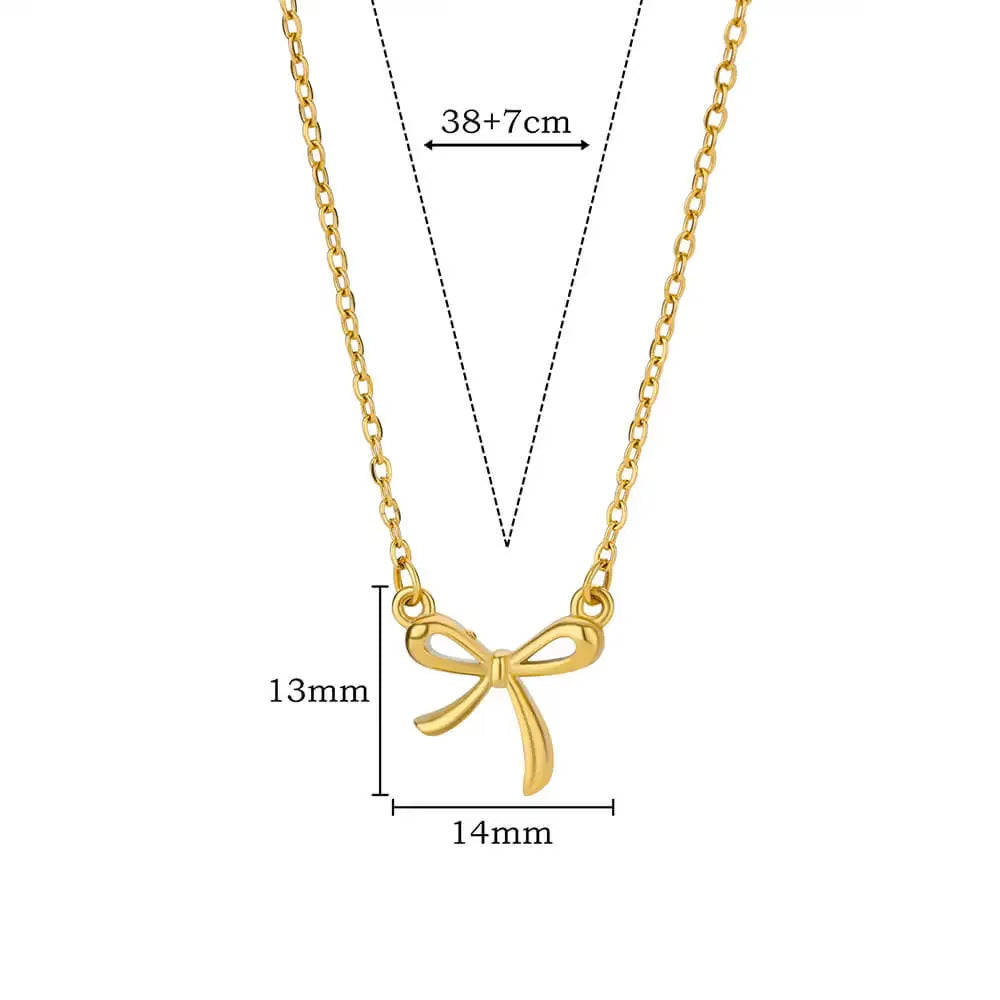 Elegant Women’s Bow Necklace