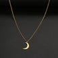 Simple Moon Pendant Necklace