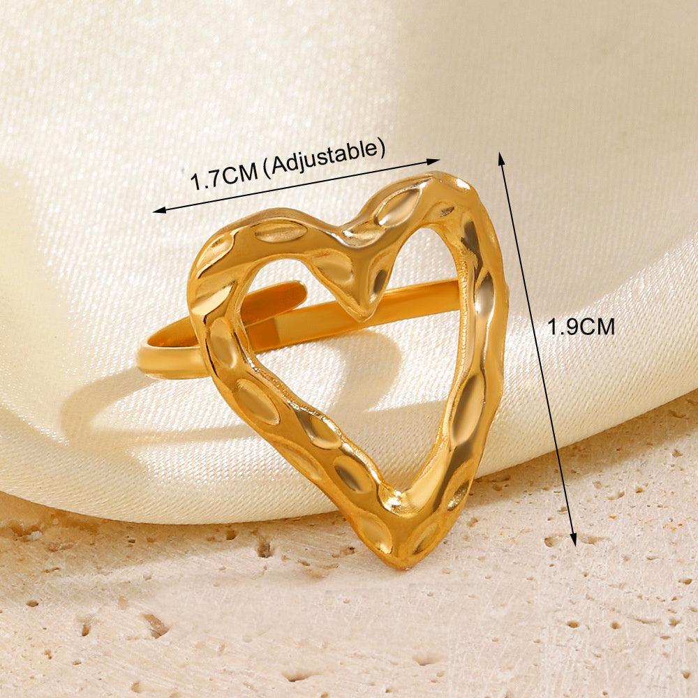 Retro Love Adjustable Ring