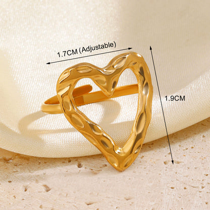 Retro Love Adjustable Ring