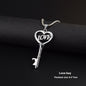 Sweet Heart Key Pendant Necklace