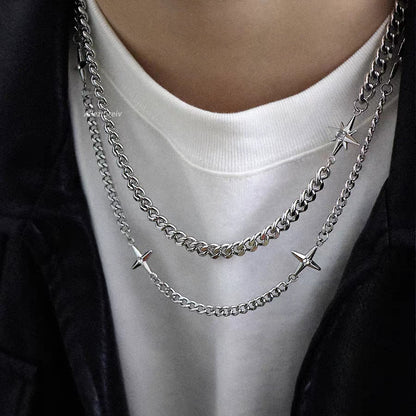 Double Layer Cuban Link Necklace