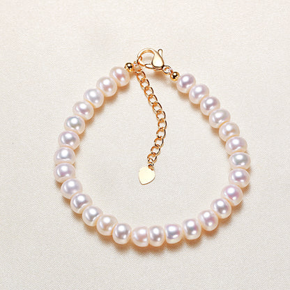 Pearl Plain White Bracelet