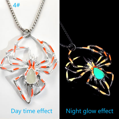 Luminous Spider Necklace