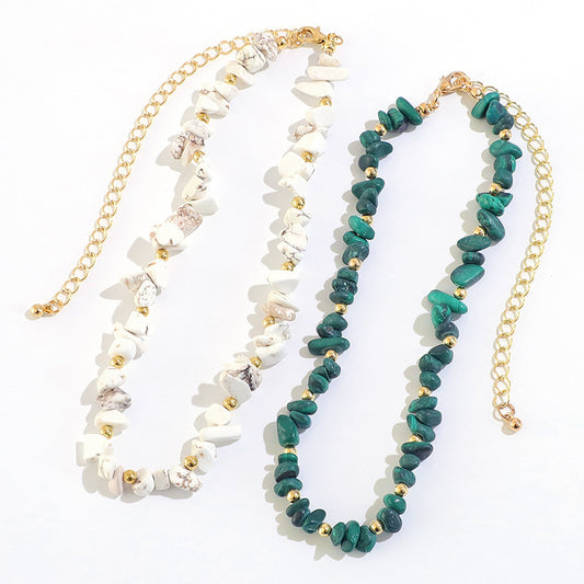 Handmade Natural Stone Irregular Necklaces