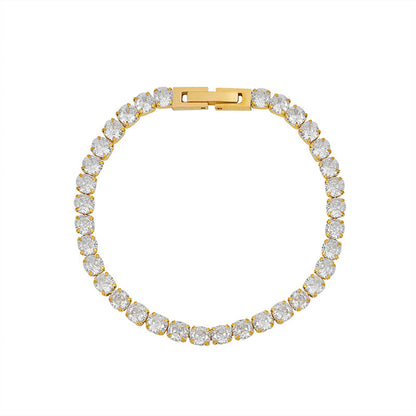 Zircon Cubic Chain Bracelet