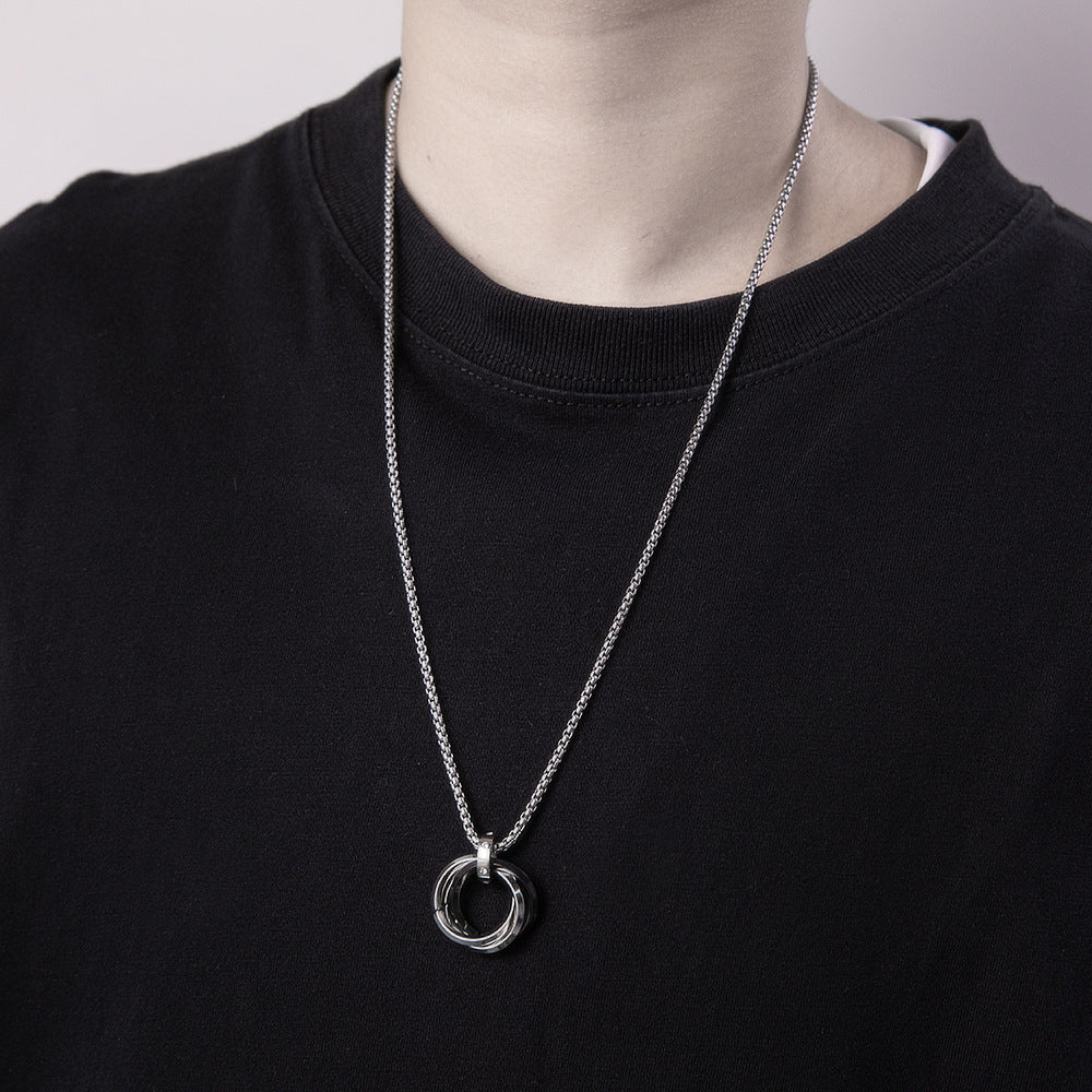Casual Ring Pendant Necklaces