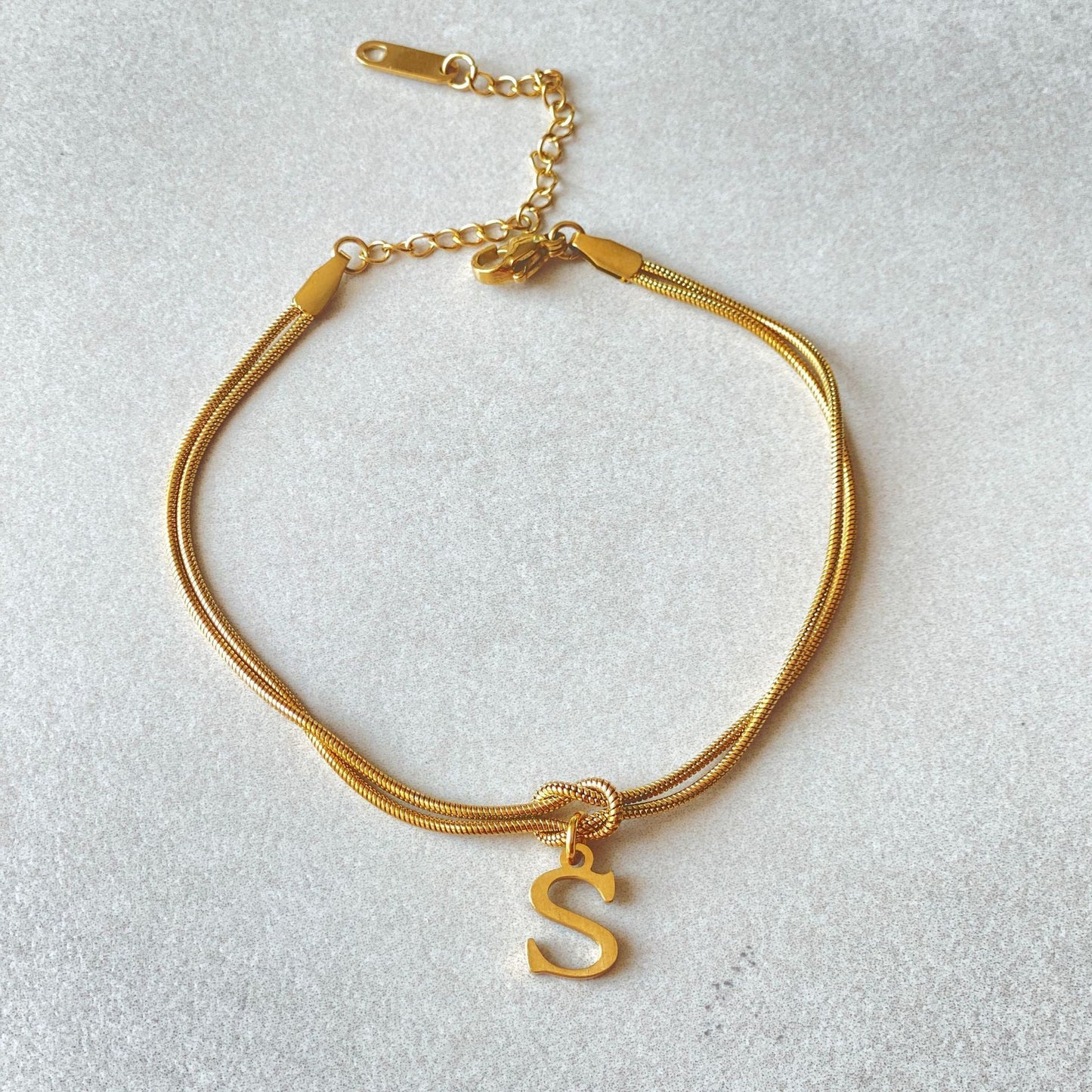 A-Z Love Knot Bracelets