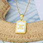 Square Shell Zodiac Necklace