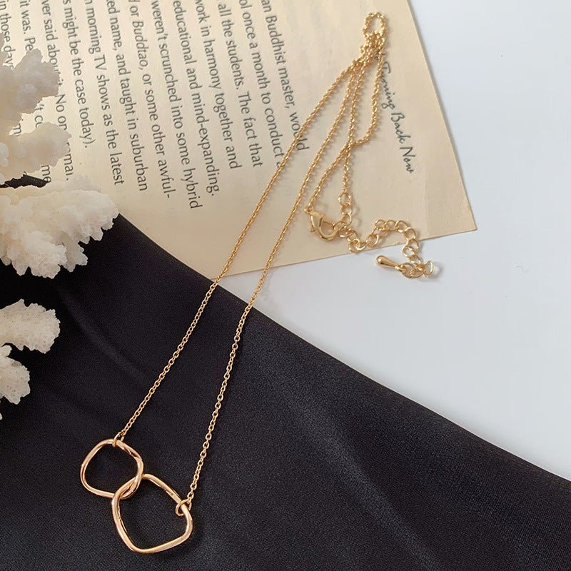 Abstract Face Metal Choker Necklace - Trendy Radar