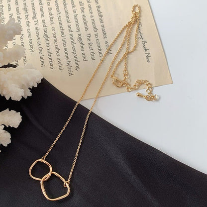 Abstract Face Metal Choker Necklace - Trendy Radar
