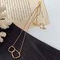 Abstract Face Metal Choker Necklace - Trendy Radar