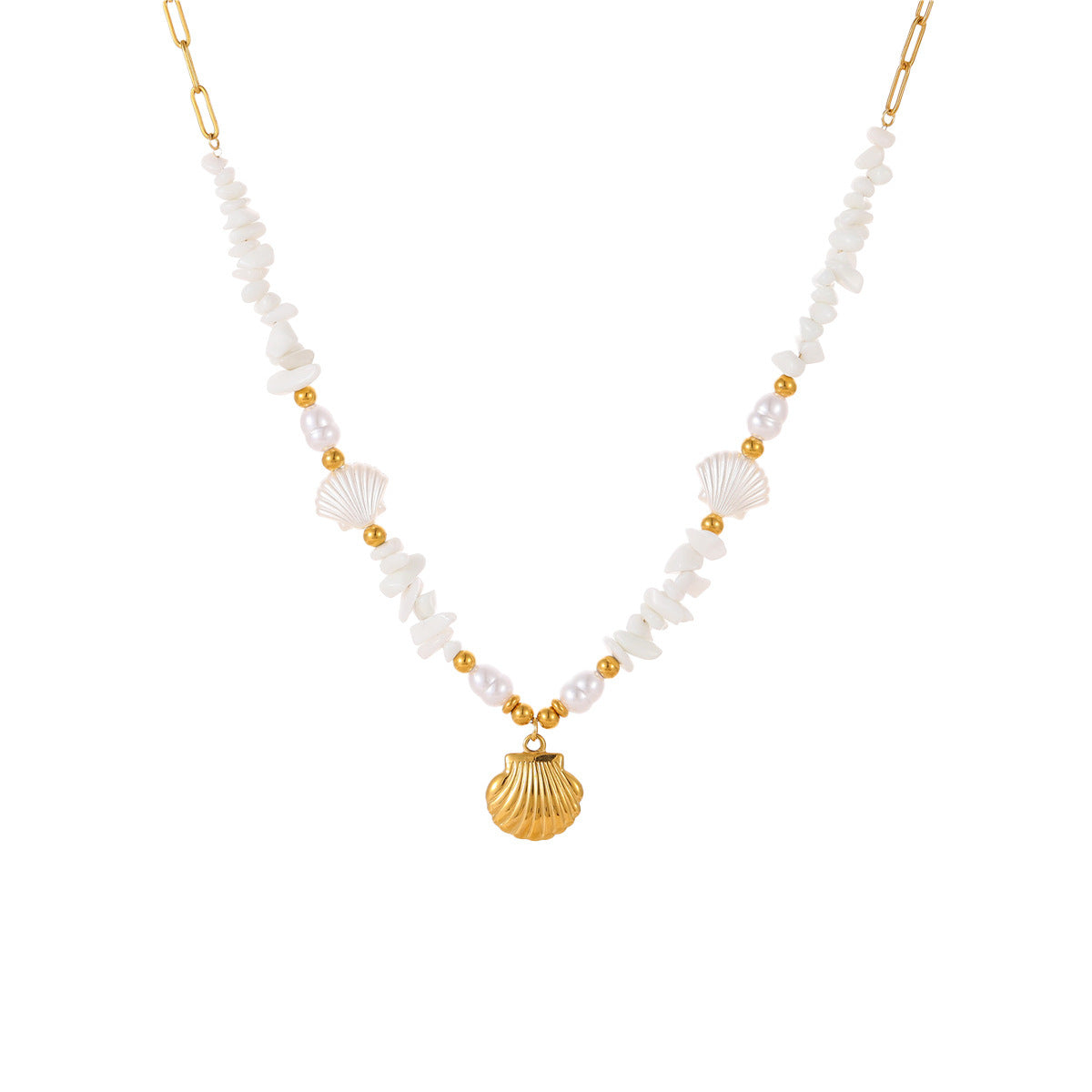 Beach Ocean Style Shell Necklace & Bracelet
