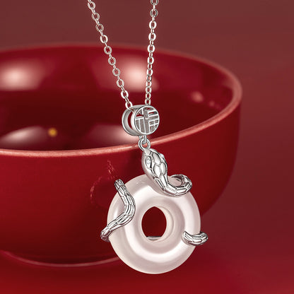 Winding Snake Blessing Necklace for Women
