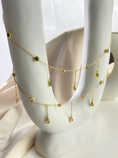 Beccarite Tassel Necklace