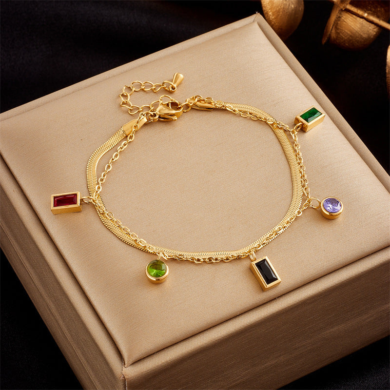 Double Layer Bracelet Gold