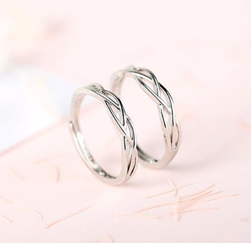 Adjustable Couple Loop Design Rings - Trendy Radar