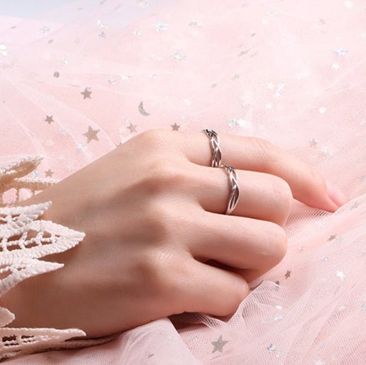 Adjustable Couple Loop Design Rings - Trendy Radar