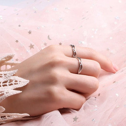 Adjustable Couple Loop Design Rings - Trendy Radar