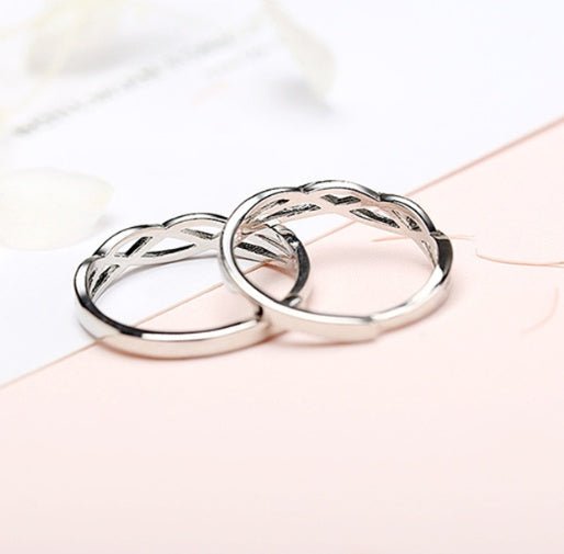Adjustable Couple Loop Design Rings - Trendy Radar