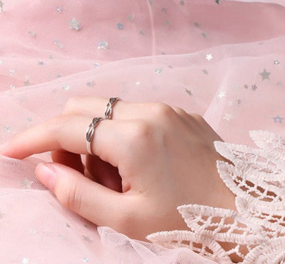 Adjustable Couple Loop Design Rings - Trendy Radar