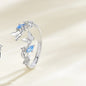 Adjustable Silver Whale Butterfly Couple Rings - Trendy Radar