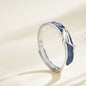 Adjustable Silver Whale Butterfly Couple Rings - Trendy Radar