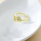 Adjustable Star and Moon Ring with Rhinestones - Trendy Radar