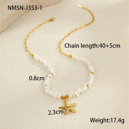 Beach Ocean Style Shell Necklace & Bracelet