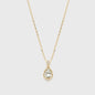 Aquamarine Blue Sky Flower Water Drop Hollow Corrugated Jewellery Set - Trendy Radar