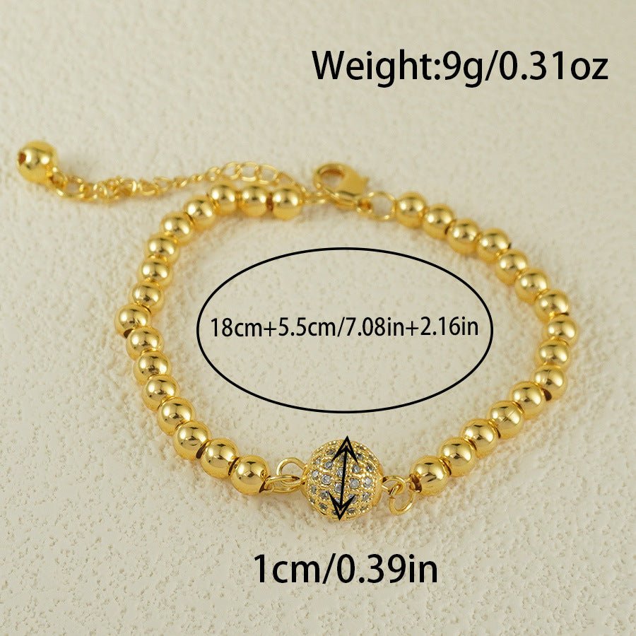 Arabic Style Copper Zircon Bracelet for Women - Trendy Radar