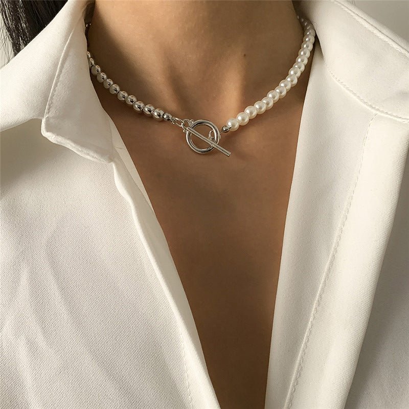 Asymmetric Pearl Necklace - Trendy Radar