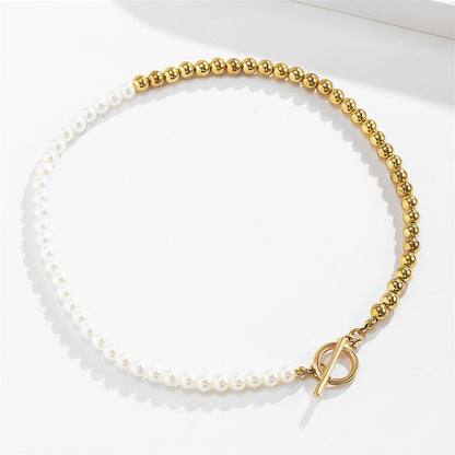 Asymmetric Pearl Necklace - Trendy Radar