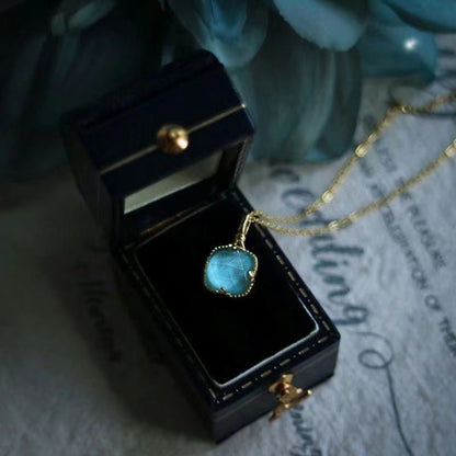 Atlantis Eye Blue Crystal Necklace - Trendy Radar