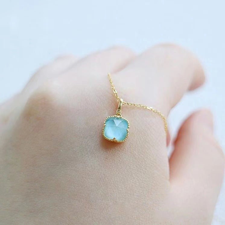 Atlantis Eye Blue Crystal Necklace - Trendy Radar