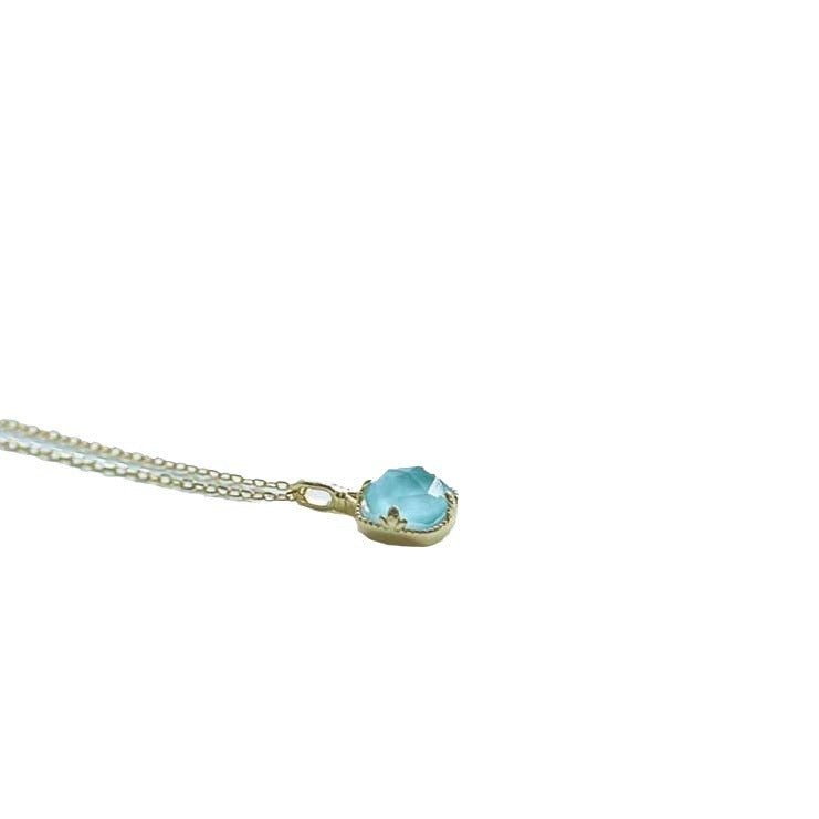 Atlantis Eye Blue Crystal Necklace - Trendy Radar