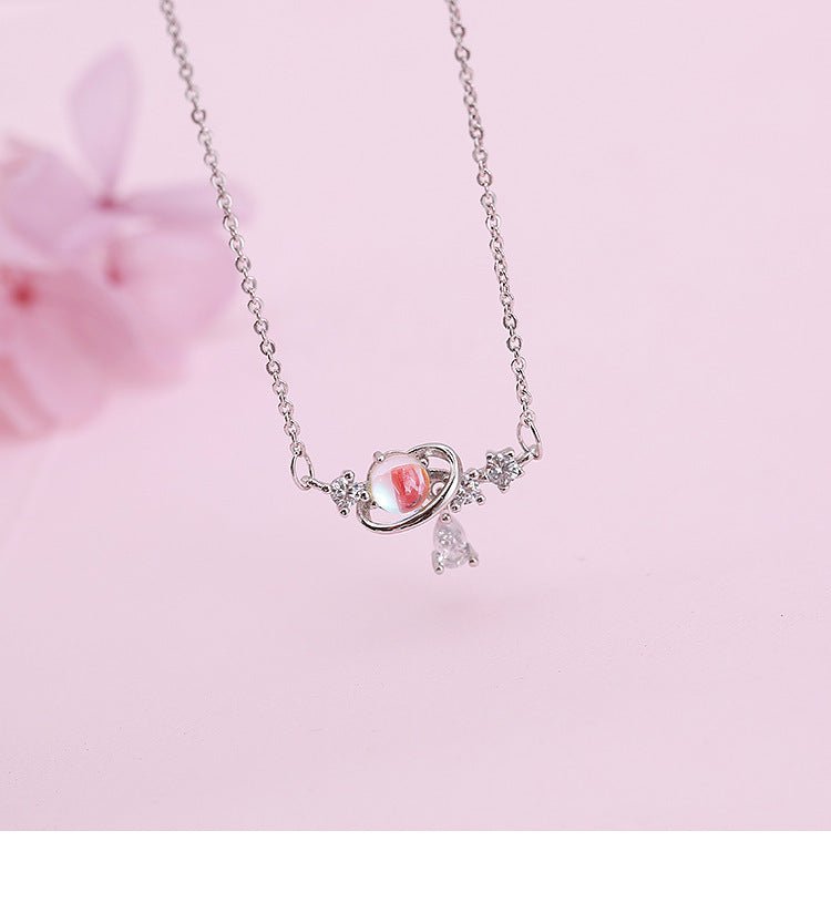 Aurora Water Drop Planet Necklace - Trendy Radar