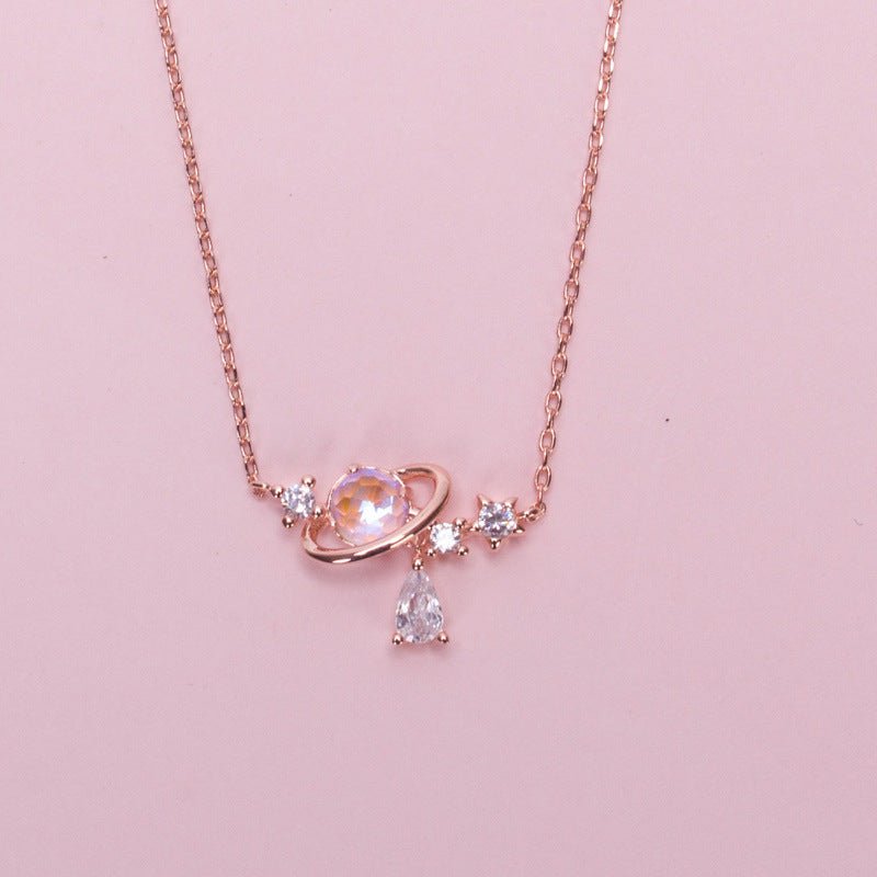 Aurora Water Drop Planet Necklace - Trendy Radar