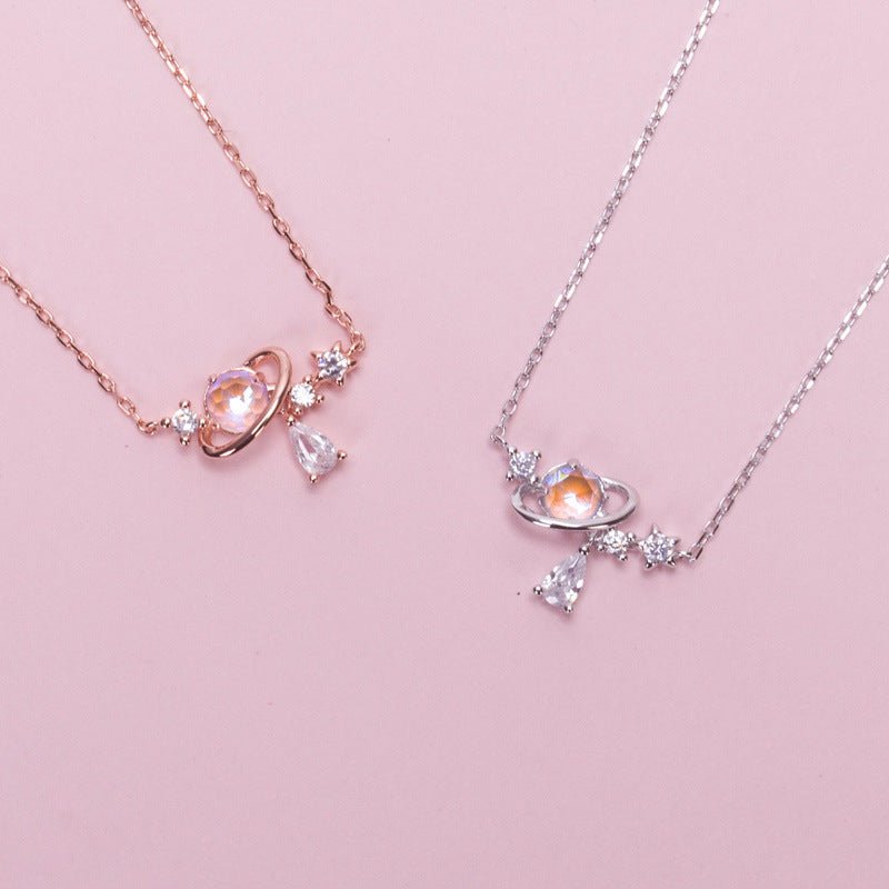 Aurora Water Drop Planet Necklace - Trendy Radar