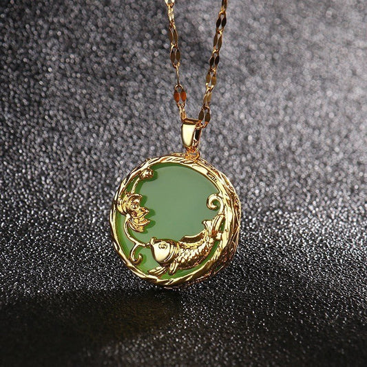 Autumn & Winter Gold - Plated Titanium Steel Necklace - Trendy Radar
