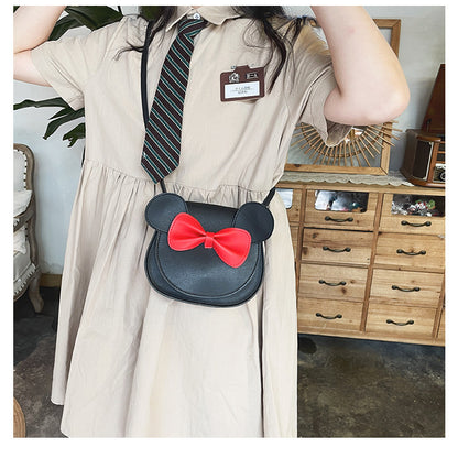 Cute Bowknot Small PU Crossbody Bag